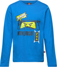 Lwtaylor 608 - T-Shirt L/S Tops T-shirts Long-sleeved T-Skjorte Blue LEGO Kidswear