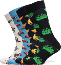 4-Pack Boozt Gift Set Underwear Socks Regular Socks Multi/mønstret Happy Socks*Betinget Tilbud