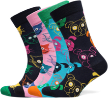 4-Pack Boozt Gift Set Lingerie Socks Regular Socks Multi/mønstret Happy Socks*Betinget Tilbud