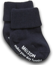 Cotton Socks - Anti-Slip Tights Blue Melton
