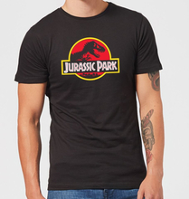 Classic Jurassic Park Logo Men's T-Shirt - Black - M