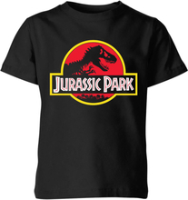 Classic Jurassic Park Logo Kids' T-Shirt - Black - 5-6 Years