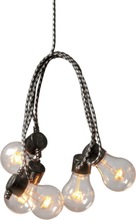 Ljusslinga Inomhus E27 10 Amber LED Textilkabel Gnosjö Konstsmide