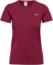 Nora Tee T-shirts & Tops Short-sleeved Burgunder Kari Traa*Betinget Tilbud