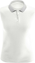 Sleeveless Knit Polo Sport T-shirts & Tops Polos White Callaway