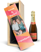 Set Champagne in confezione personalizzata con bicchieri - Piper Heidsieck Brut (375ml)