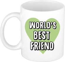 Cadeau koffiemok voor beste vriend of vriendin - worlds best friend - 300 ml