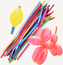 Ballondyr Kit til Børnefødselsdag: 19 Lange Balloner med Pumpe