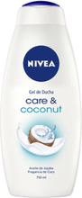 Shower gel Care & Coconut Nivea (750 ml)