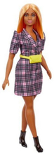 Barbie Fashionistas Docka Puff Plaid Blazer Dress
