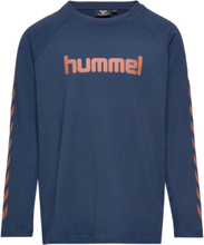 Hmlboys T-Shirt L/S T-shirts Long-sleeved T-shirts Blå Hummel*Betinget Tilbud