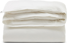 Hotel Cotton/Mulberry Silk Sateen Duvet Cover Home Textiles Bedtextiles Duvet Covers White Lexington Home