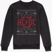 AC/DC Have A Rockin' Christmas Sweatshirt - Black - XS
