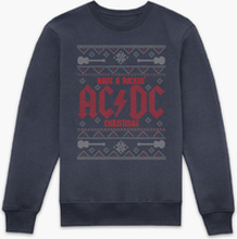 AC/DC Have A Rockin' Christmas Sweatshirt - Navy - XS