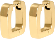 Ix Bold Square Hoops Accessories Jewellery Earrings Hoops Gold IX Studios