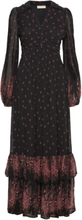 Georgette Shirt Dress Designers Maxi Dress Black By Ti Mo