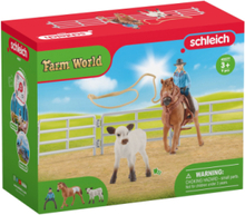 Schleich Cowgirl Team Roping Fun Toys Playsets & Action Figures Animals Multi/patterned Schleich