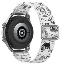 Mønster Trykt Justerbart Smart Ur Udskiftningsrem Nylon Urrem 20mm til Samsung Galaxy Watch3 41mm /