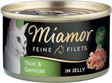 Miamor Feine Filets 6 x 100 g - Thunfisch & Shrimps in Jelly