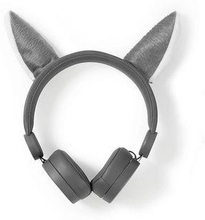 Nedis On-Ear Trådbundna Hörlurar | 3.5 mm | Kabellängd: 1.20 m | 85 dB | Grå