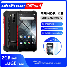 Ulefone Armor X3 ip68 Rugged Waterproof Smartphone Android 9.0 Telephone Superbattery Cell Phone 5.5 inch HD+2GB 32GB Phone