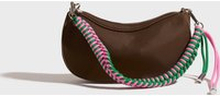 Only - Handväskor - Hot Fudge Green+Pink Robe Strap - Onlgigi Nylon Rope Bagette Bag Acc - Väskor - Handbags