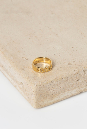 Real Gold Plated Chain Ring