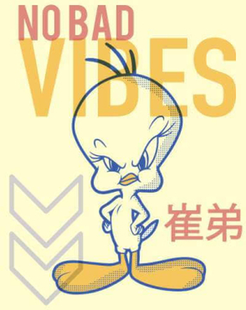 Looney Tunes No Bad Vibes Unisex T-Shirt - Cream - XXL - Cream