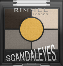 Scandal 5 Pan Palette 001 Golden Eye Øjenskyggepalet Makeup Nude Rimmel