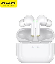 AWEI Bluetooth 5.0 T29 TWS høretelefoner + dockingstation hvid/hvid
