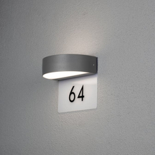 5W LED, Inkl Husnummer Konstsmide Monza Vägglykta 2x4