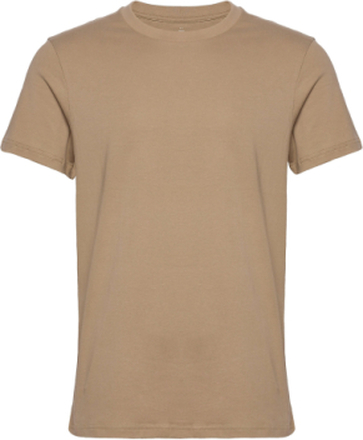 Crew-Neck Cotton T-shirts Short-sleeved Beige Bread & Boxers*Betinget Tilbud