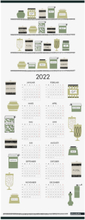 Jam Jars, Calendar 2022 Home Decoration Office Material Calendars & Notebooks Multi/patterned Almedahls