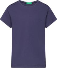 Short Sleeves T-Shirt T-shirts Short-sleeved Blå United Colors Of Benetton*Betinget Tilbud
