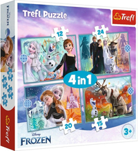 Trefl Disney Frozen 2 Pussel 4i1 (12-15-20-24-bitar)
