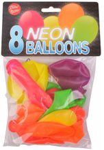 Bini Balloons Ballonger Neon Diverse frger 26cm - 8 st