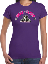 Verkleed t-shirt voor dames - kakker - Anne Fleur - paars - haarklem - vakantie/carnaval