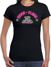 Verkleed t-shirt voor dames - kakker - Anne Fleur - zwart - haarklem - vakantie/carnaval
