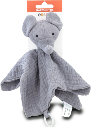 Pacifier Buddy Elephant Baby & Maternity Pacifiers & Accessories Cuddle Blankets Grå Esska*Betinget Tilbud