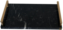KRALJEVIC MARBLE TRAY Bricka i marmor - Black Moon Mässing