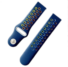 22mm coloful silicone watchband for Samsung and Amazfit - Navy Blue
