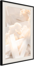 Inramad Poster / Tavla - Cloud Nine - 20x30 Svart ram med passepartout