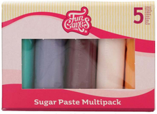 Sockerpasta multipack Boho chic färger, 500 g - FunCakes