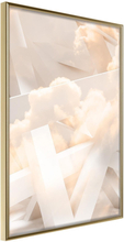Inramad Poster / Tavla - Cloud Nine - 20x30 Guldram