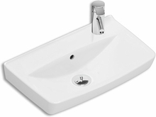 Spira Square Håndvask 50 Cm I Med Hanehul Til Højre Håndvaske