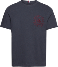 Icon Crest Tee Tops T-Kortærmet Skjorte Navy Tommy Hilfiger