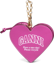 Funny Slg Designers Card Holders & Wallets Wallets Pink Ganni