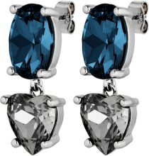 "Anett Ss Royal Blue / Grey Accessories Jewellery Earrings Studs Blue Dyrberg/Kern"