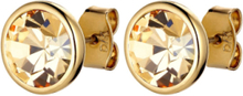 Dia Sg Golden Accessories Jewellery Earrings Studs Gull Dyrberg/Kern*Betinget Tilbud