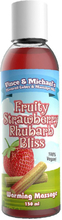 Fruity Strawberry Rhubarb Bliss Warming Massage 150ml Massageolie